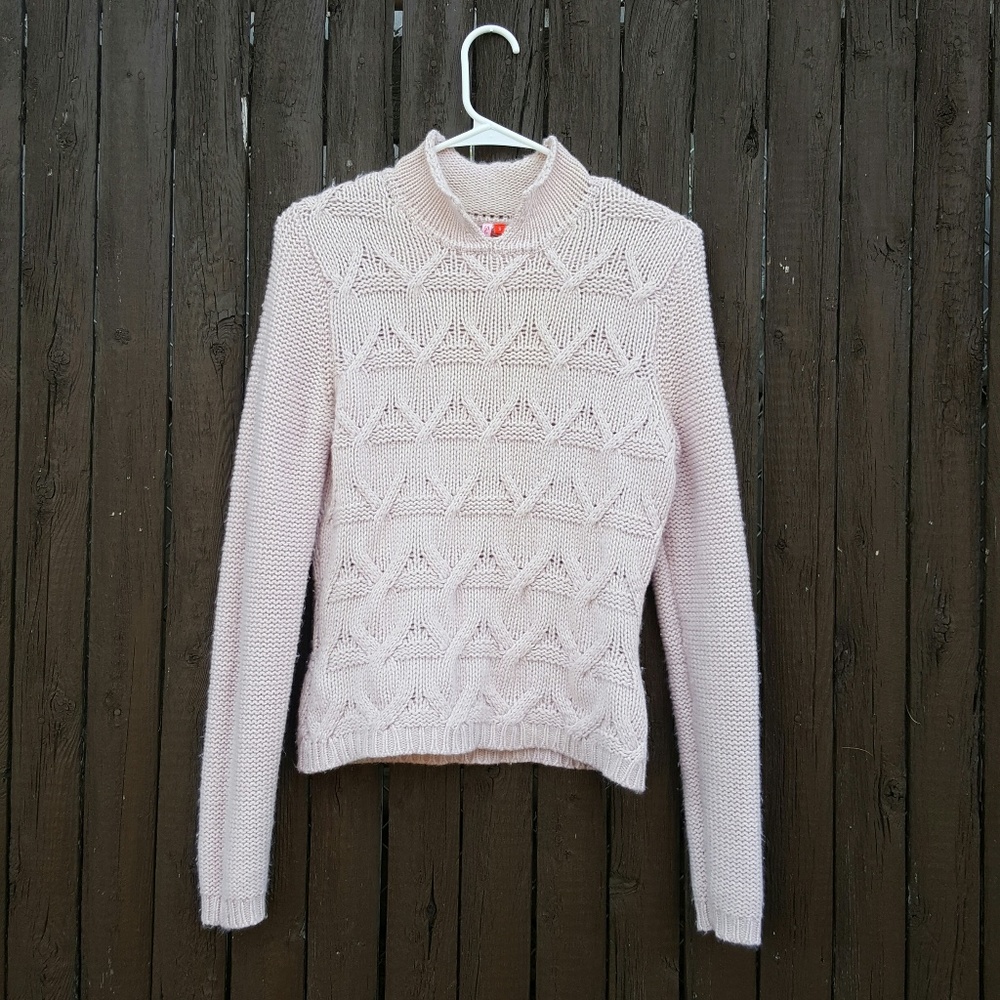 Sela Winter Line Pink Knitted Sweater
